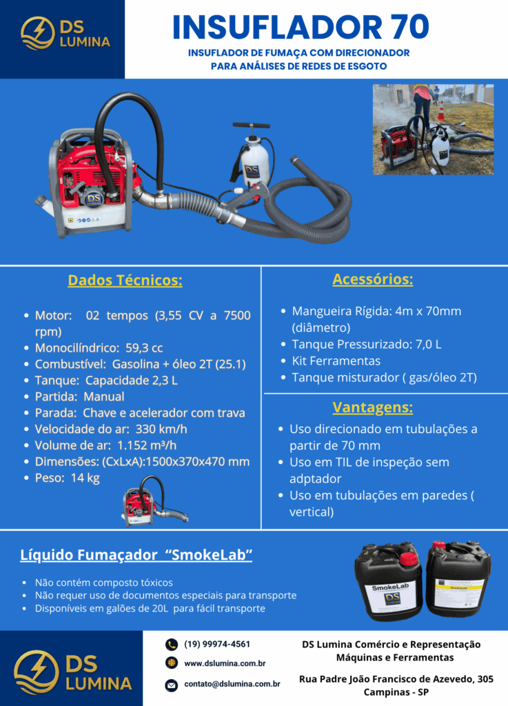 Insuflador de fumaça 70, DS Lumina